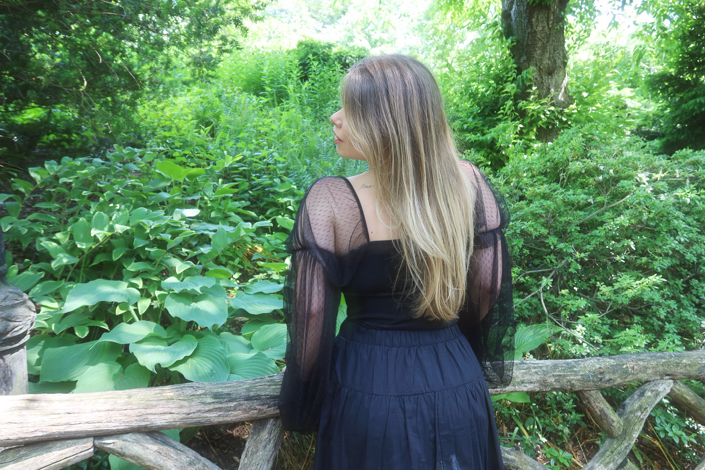 Black Swiss Dot Cami
