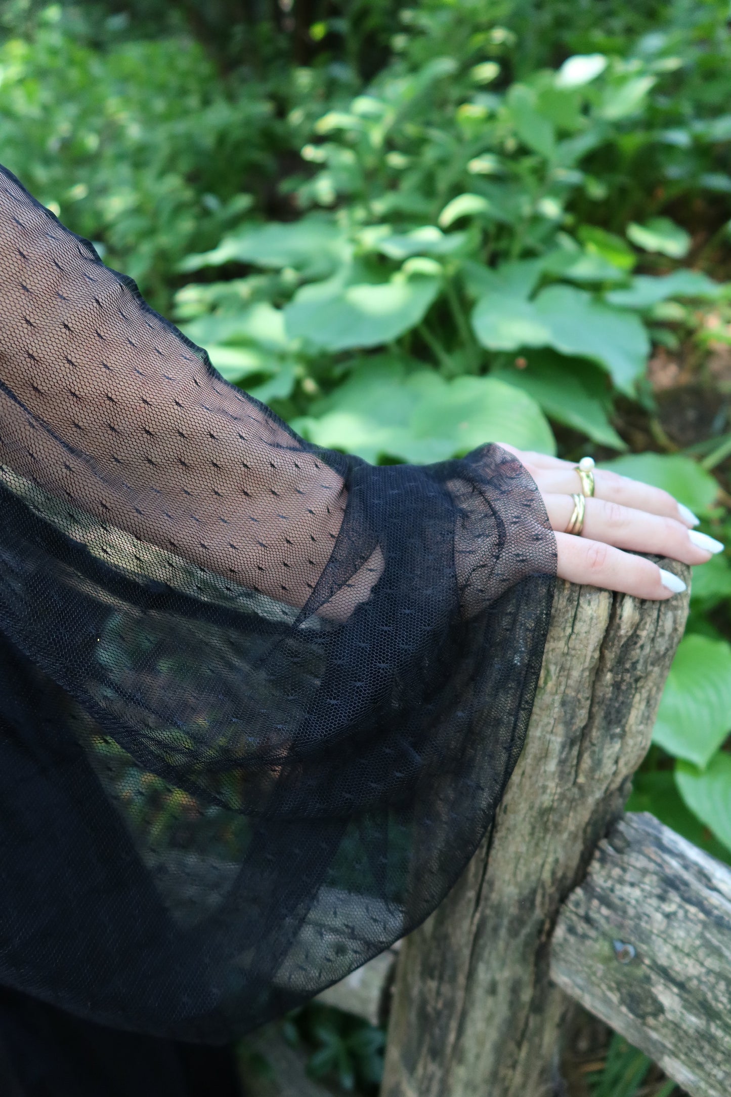 Black Swiss Dot Cami