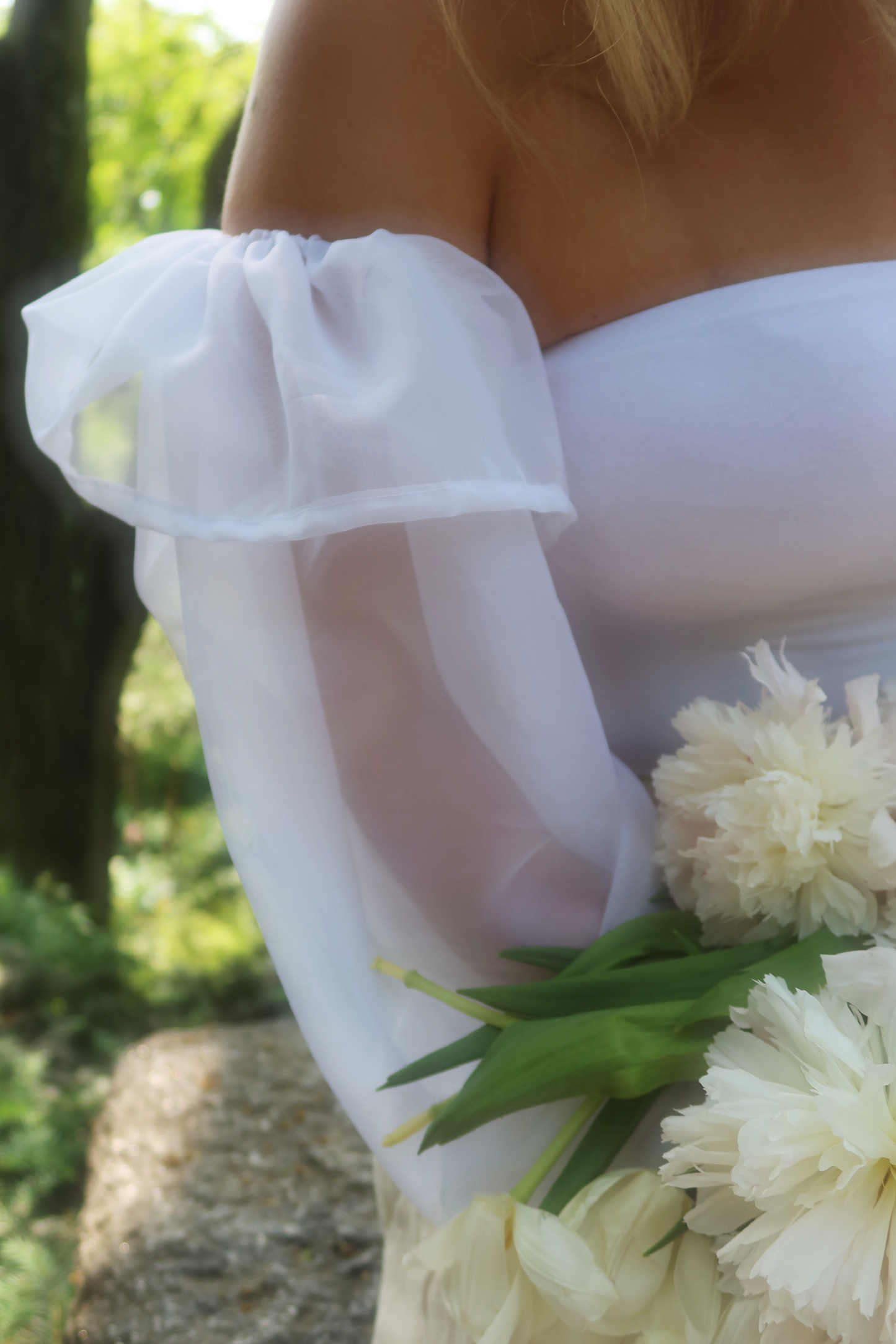 White Repurposed Bandeau
