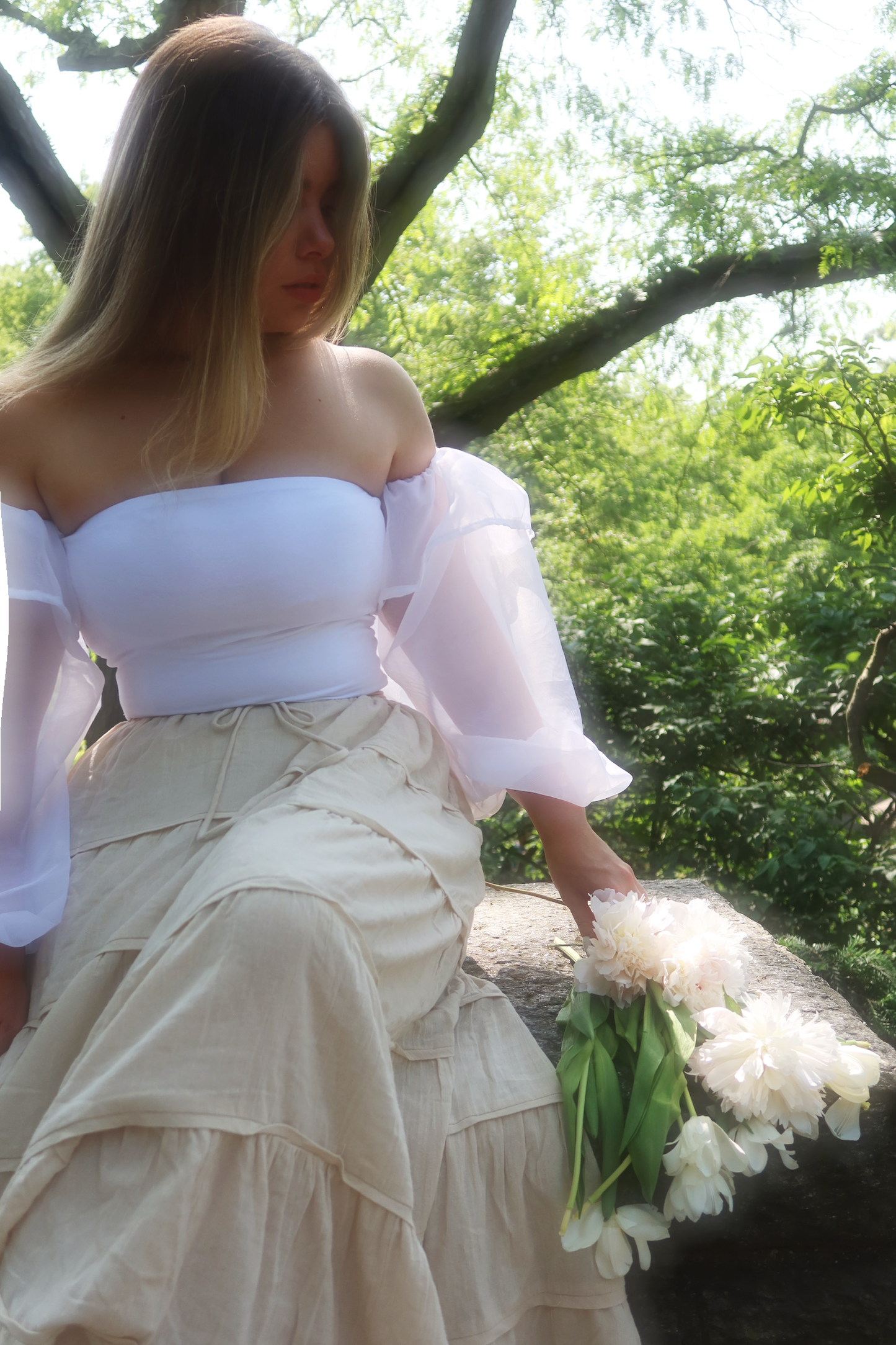 White Repurposed Bandeau